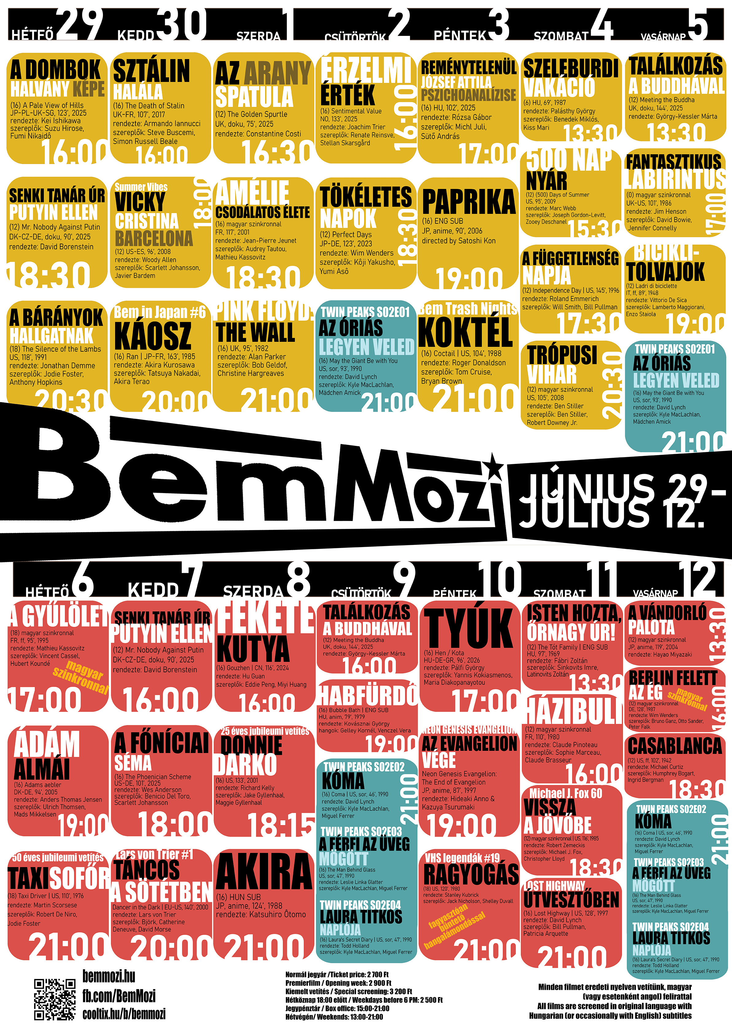 június 29-július 12. programfüzet